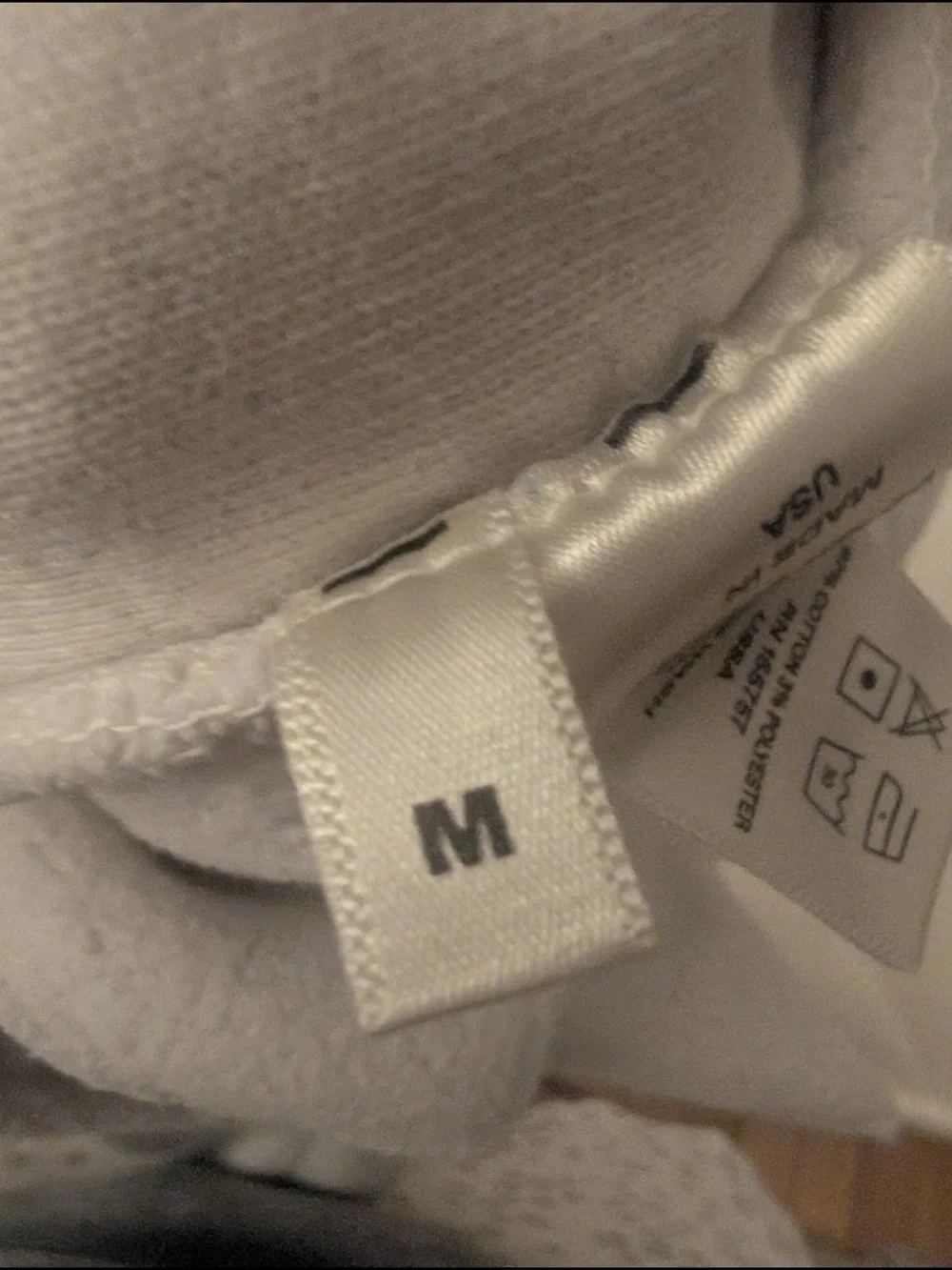Madhappy White Fleece Sweatpants with Colorful Letter & Heart - Picture 6 of 6